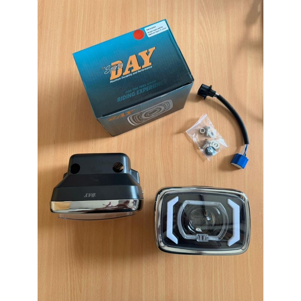 lampu depan daymaker LED win 100 old standart reflektor day LED Honda win lama