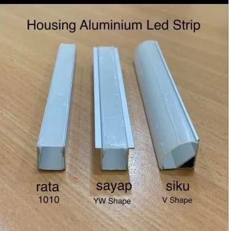 VDR housing aluminium lampu LED strip/kap housing LED strip cover LED strip