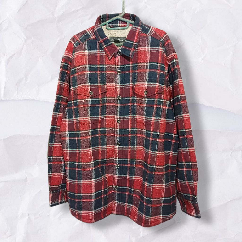 Eddie Bauer Sherpa Lined Flannel Outer