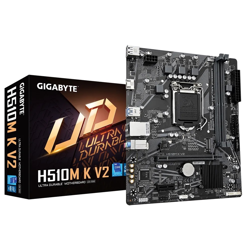 Gigabyte Motherboard Intel H510M K - Gigabyte H510 DDR4, M.2 NVME, HDMI, VGA, PCIE