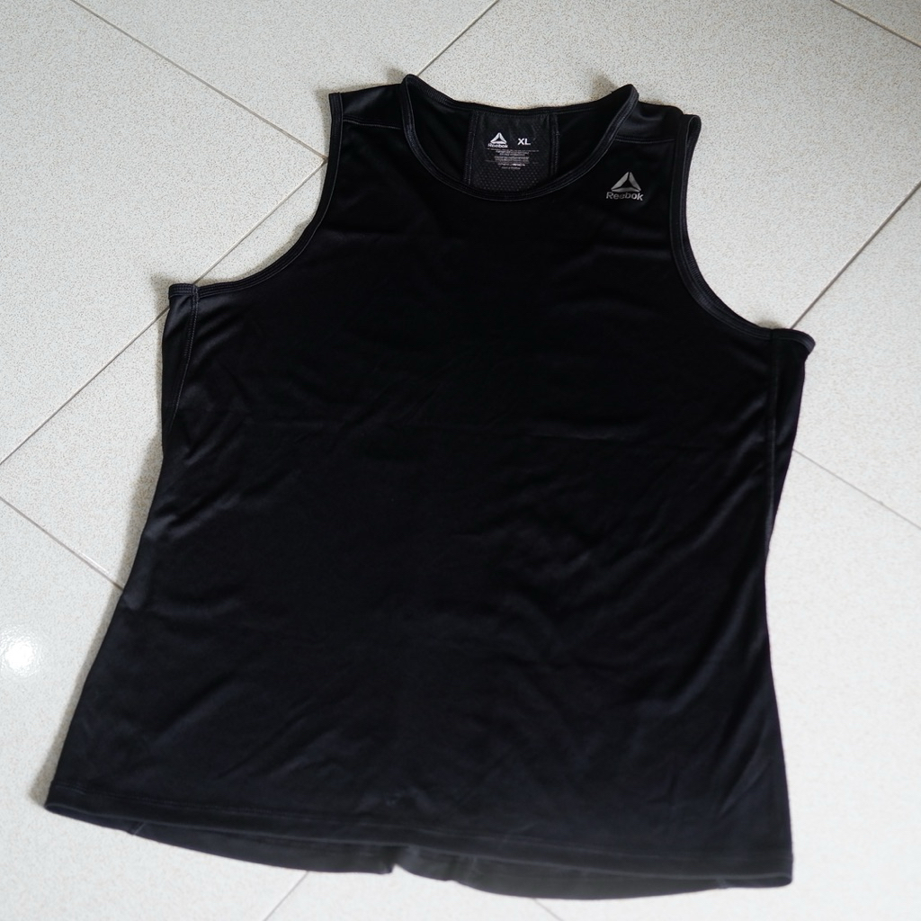 Kaos reebok singlet pria second - ukuran LD & P ada di slide foto terakhir