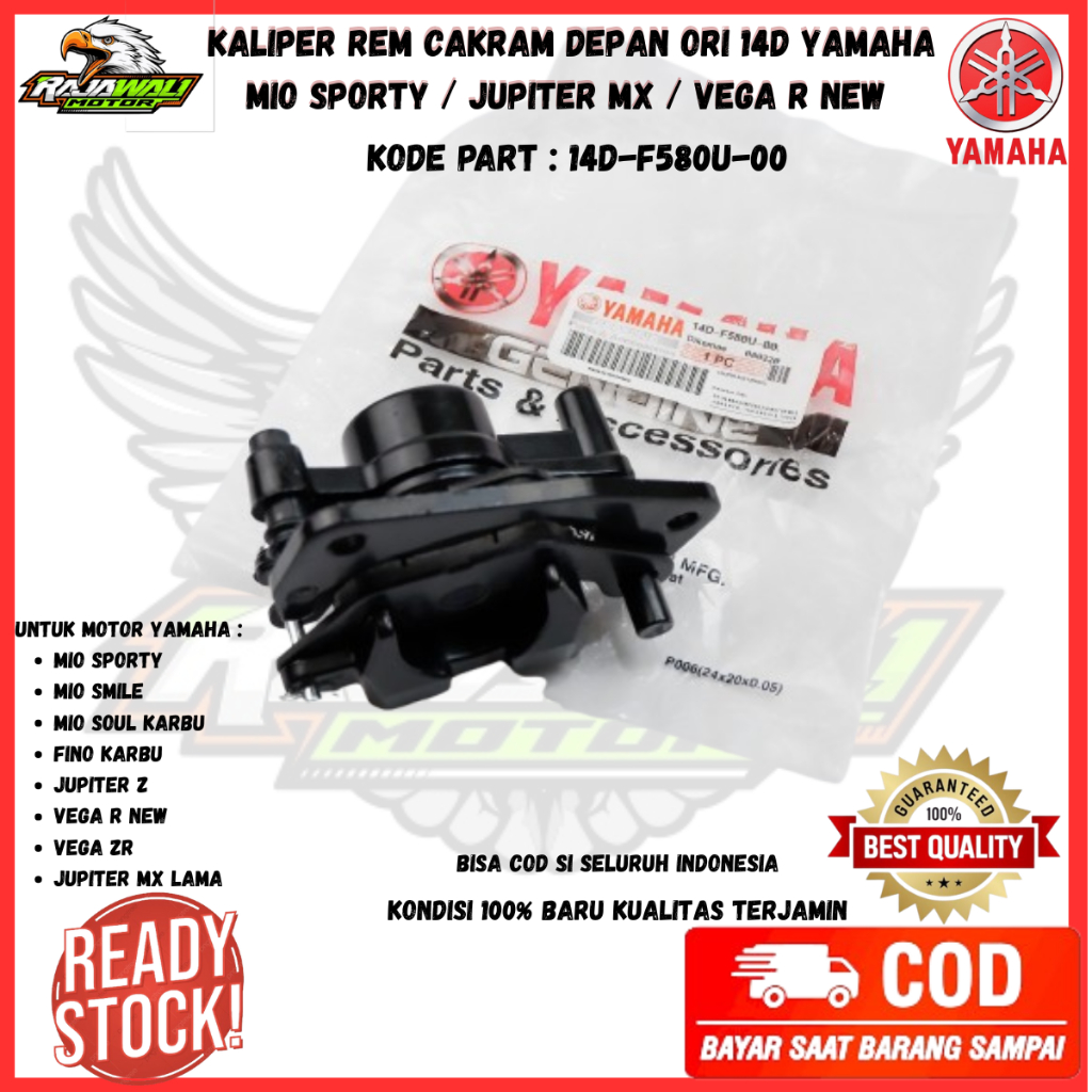 Kaliper Mio Sporty Original / Kaliper Assy Yamaha Jupiter z / Kaliper Ori Vega Zr / Caliper Jupiter 