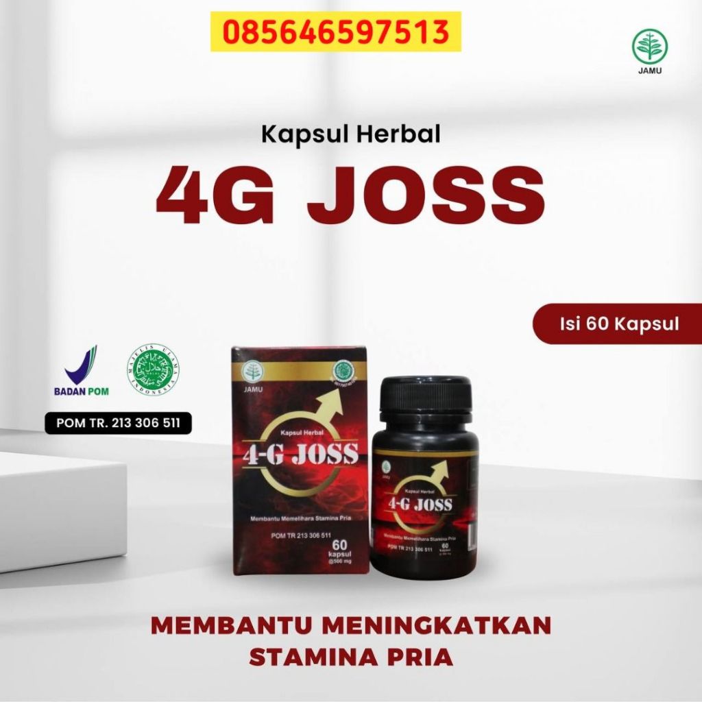 4G Joss 100% Ori Kapsul Herbal Pria Stamina