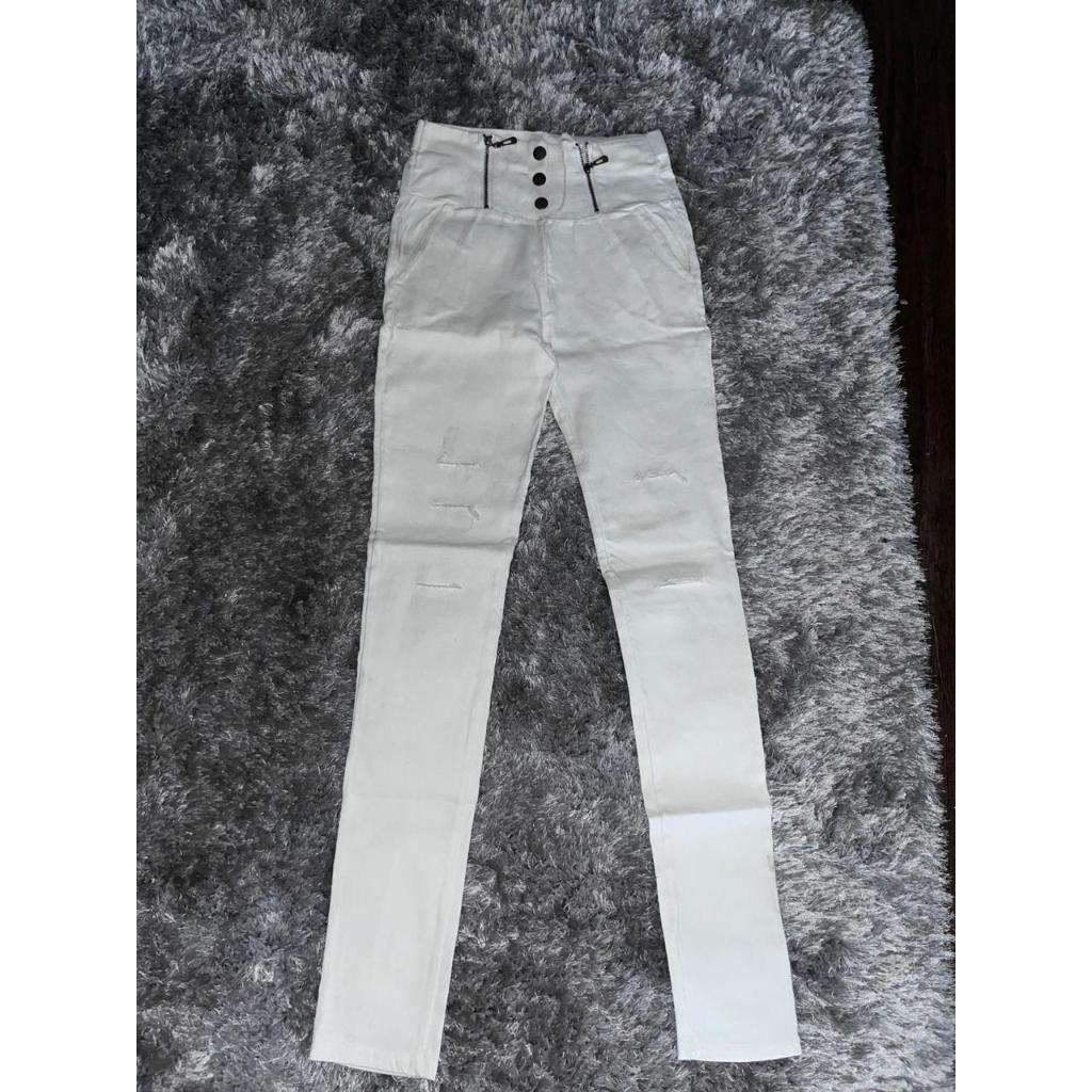 Celana Panjang Wanita Legging Putih