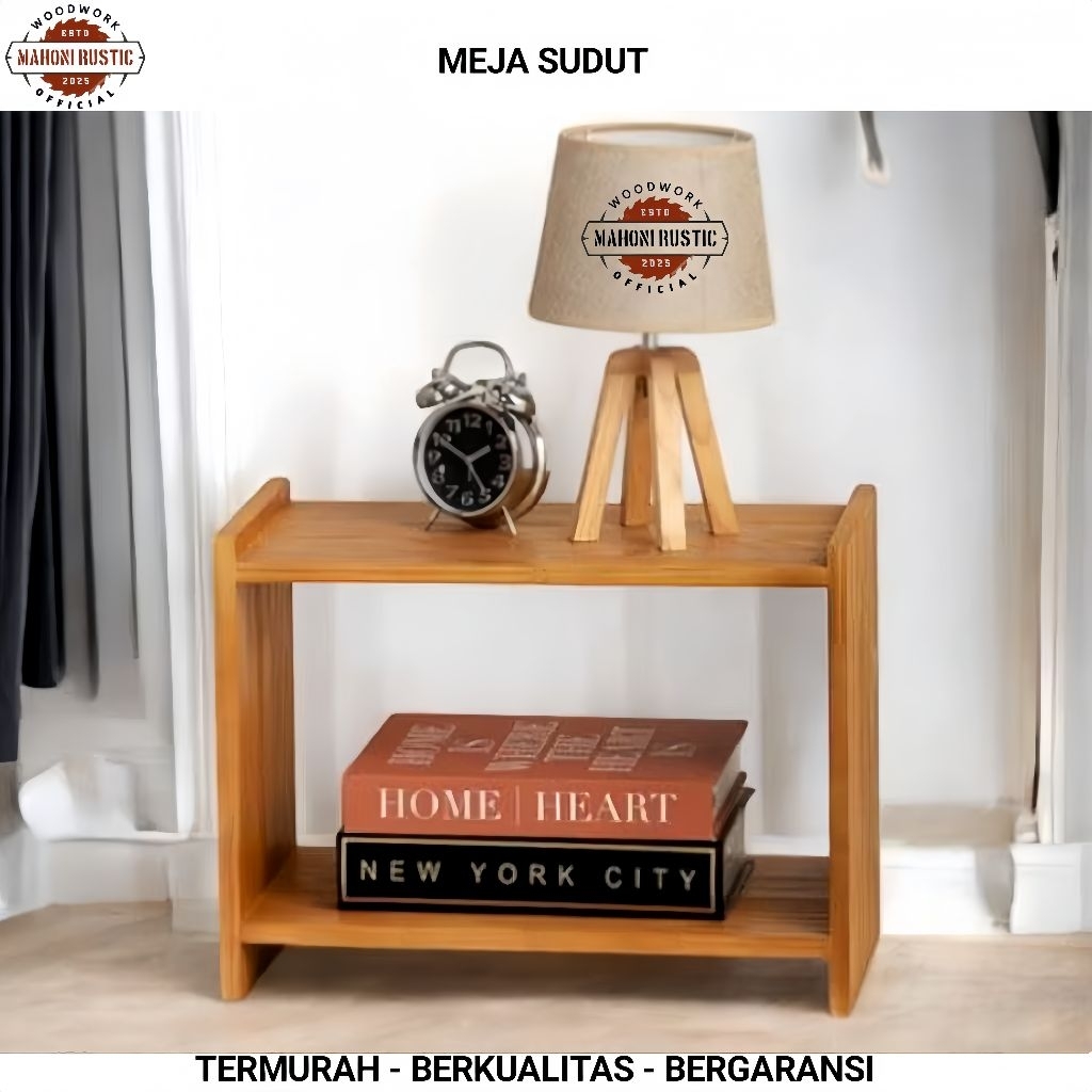 MEJA SUDUT meja samping meja bunga meja buku meja kecil rak buku