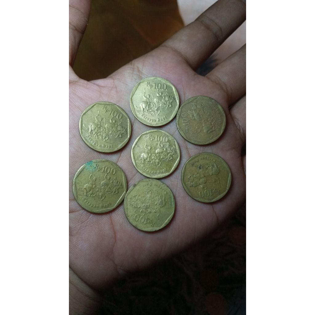 KOIN 100 perak 1991 40 biji borongan