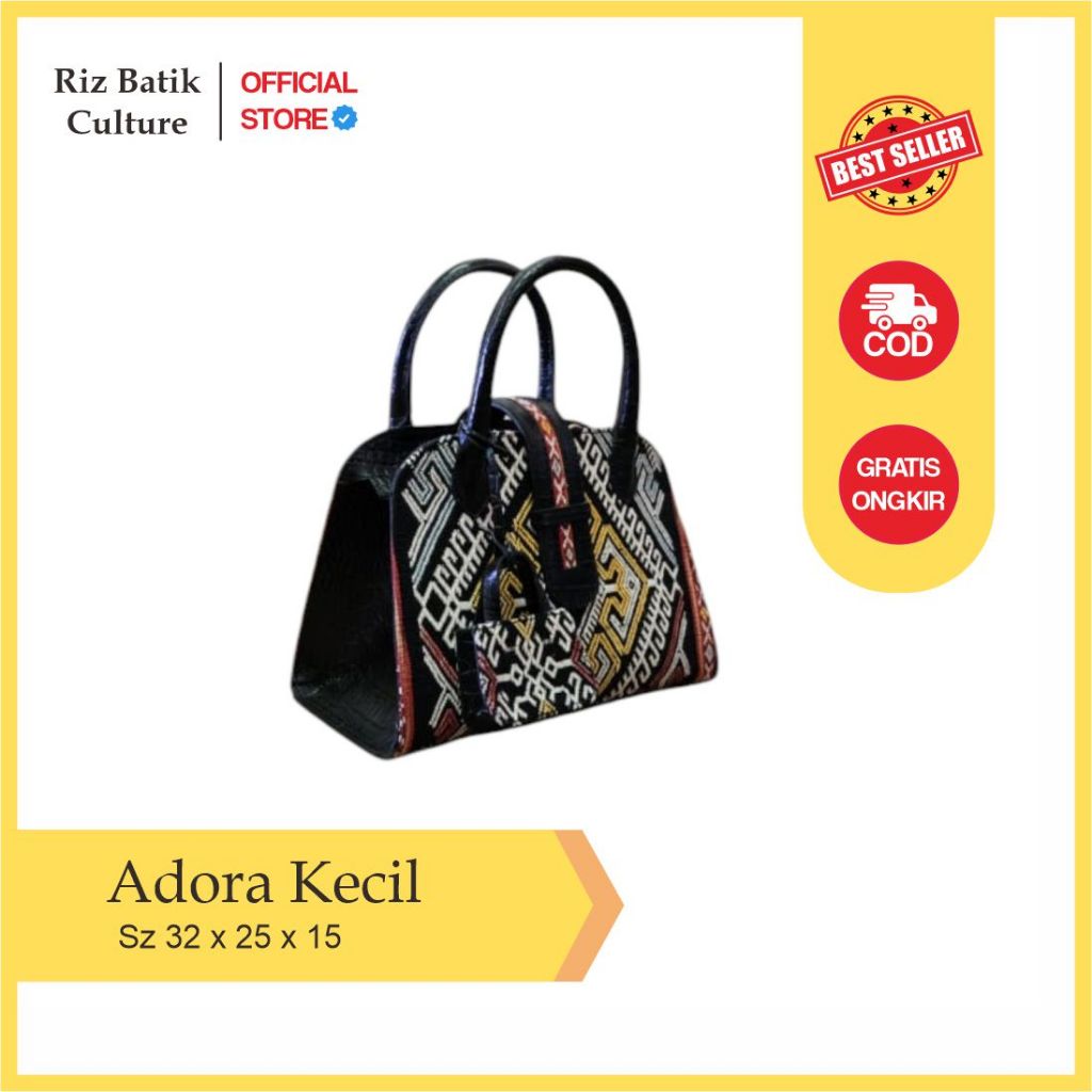 Tas Adora Kecil/Kain Batik/Kain Tenun/Tas Batik/Tas Tenun/Tas Kulit/Tas ethnic/Tas Wanita