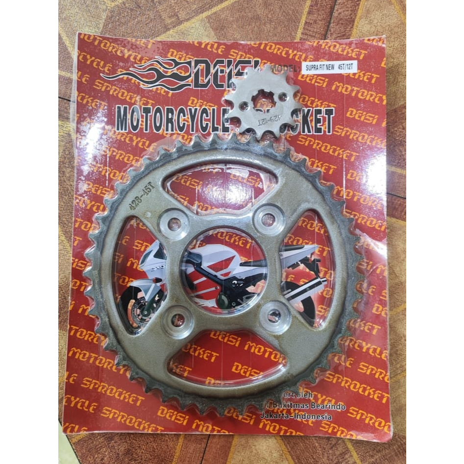 GEAR PRESS SEPUH SUPRA FIT NEW 45T-12T PERPCS