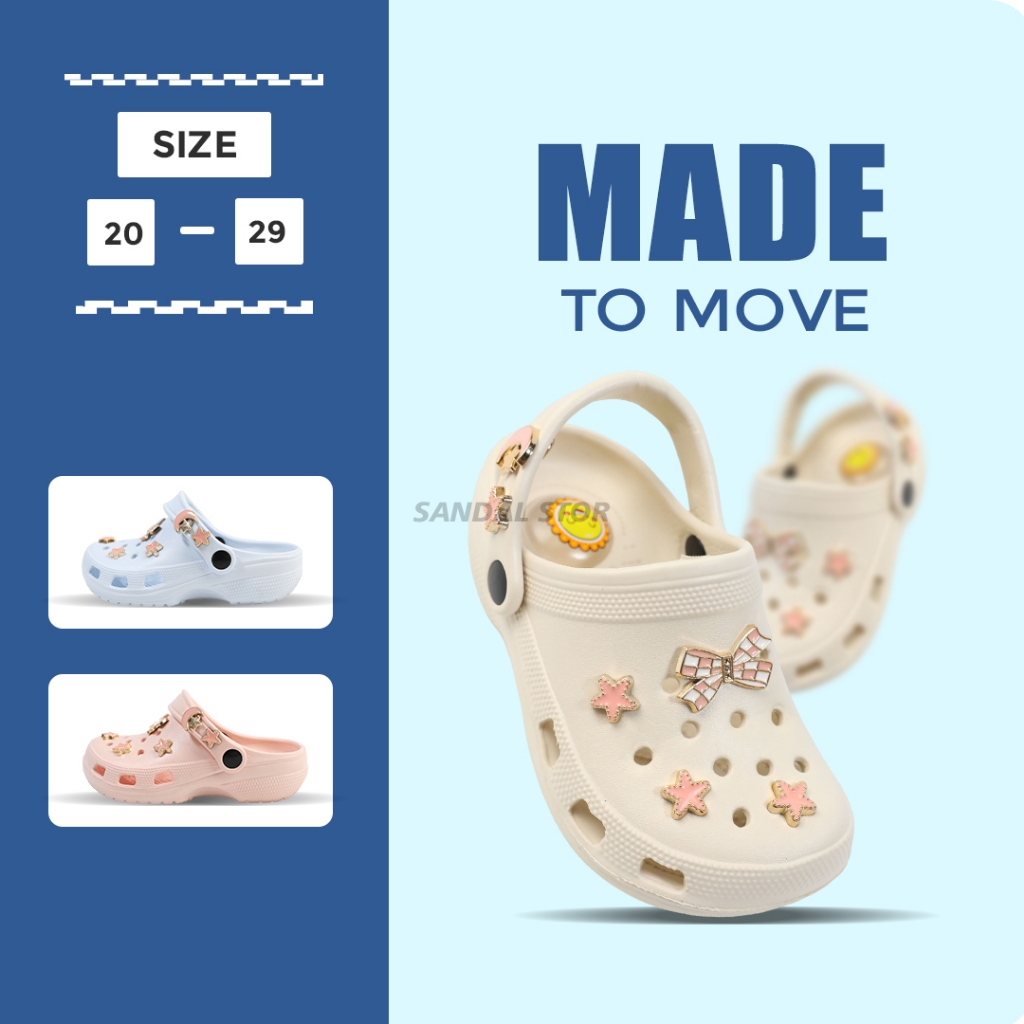 Sandal Baim Anak Perempuan Bunyi Cit Cit Fashion Anak Cewek Slop Anti Slip Bahan EVA H3506B-1 H3506K
