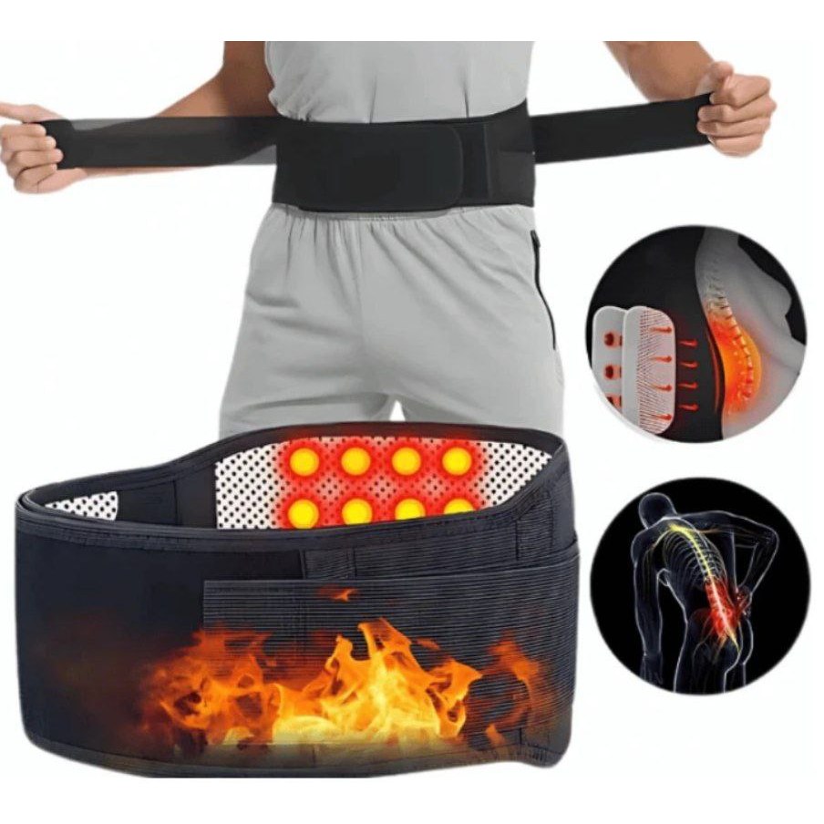 Sabuk Magnet Terapi Pinggang therapy tourmaline belt Magnetic self heating tourmaline alat terapi pi