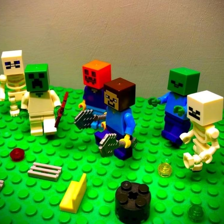 Lego (fake) Minifigure Minecraft bekas stock cuma satu