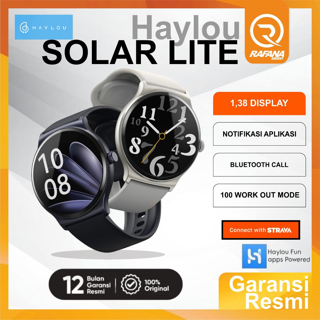 Haylou Solar Lite | 1.38" | 100+ WatchFaces | SP02 | IP68