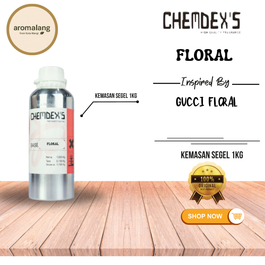 FLOWER BY CHEMDEX PARFUM BIBIT | KEMASAN SEGEL 1KG | INSP BY KENZO FLOWER