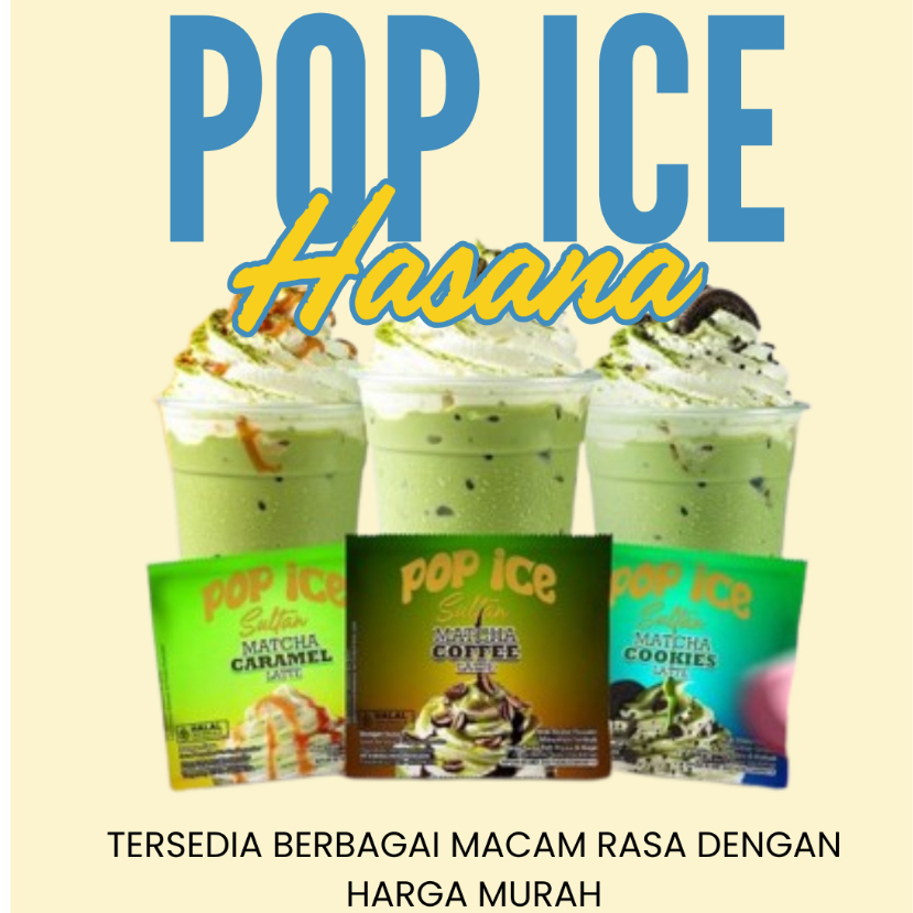 BARU Pop Ice Sultan Matcha Series Isi 10pcs
