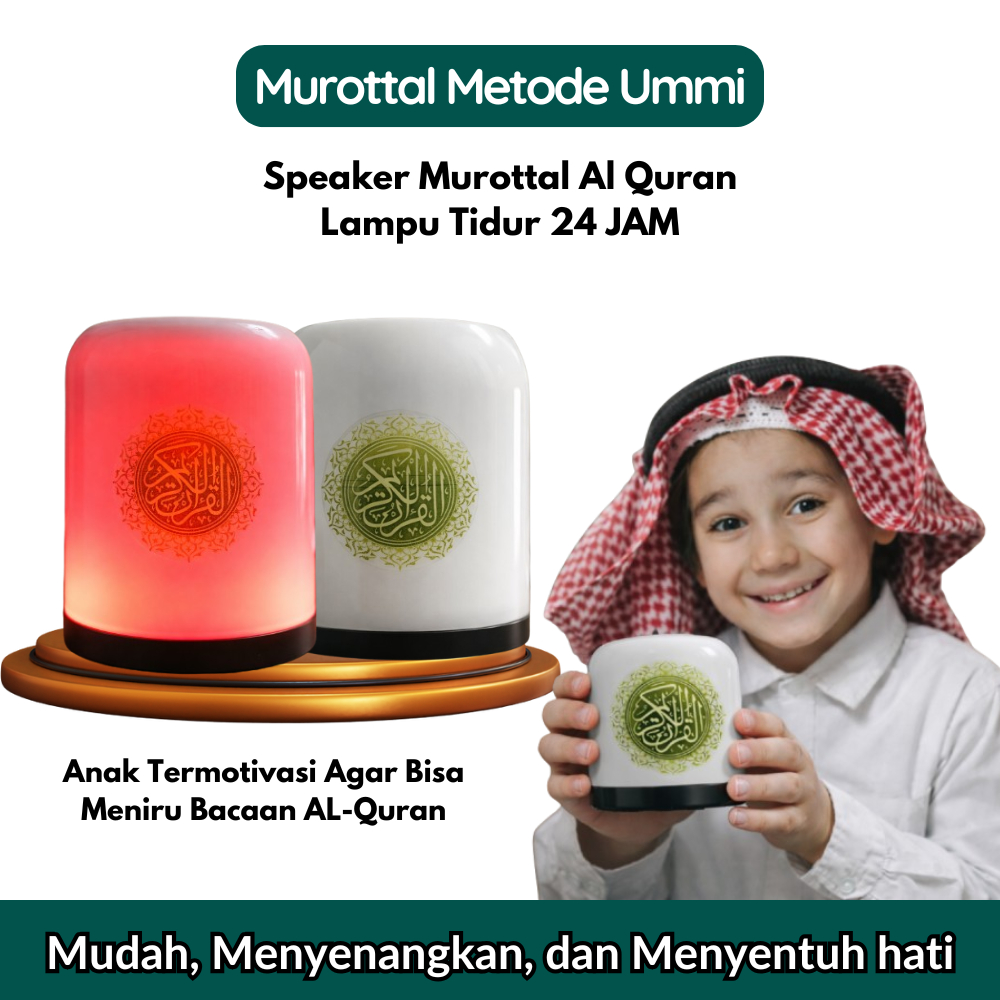 Speaker Murottal Quran Metode Ummi Lampu Tidur 24 Jam