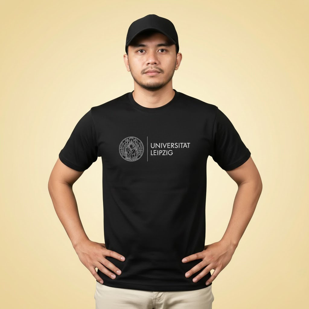 Kaos Baju Universitat LEIPZIG Germany Premium Cotton Combad Short Sleeve t-shirt Lengan Pendek