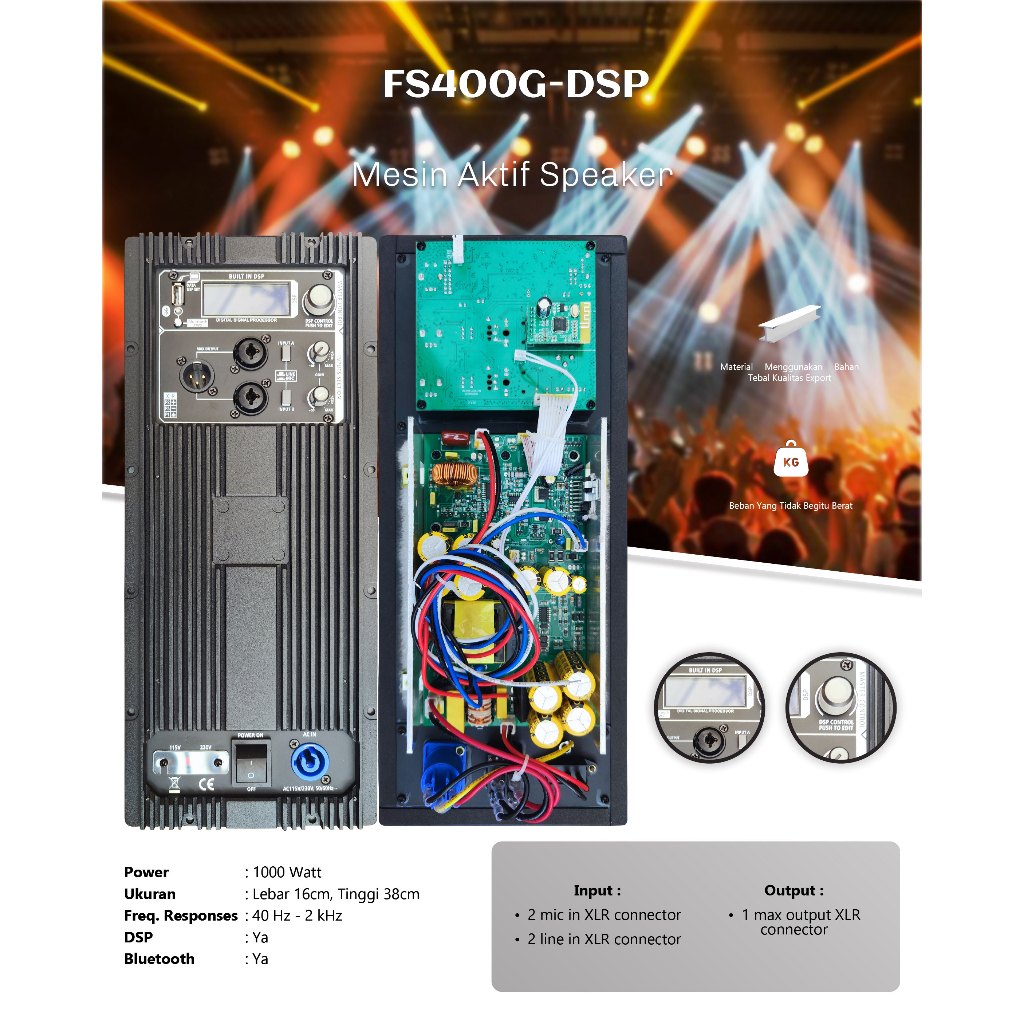 Mesin Speaker Aktif / Power Kit Aktif Subwoofer Original