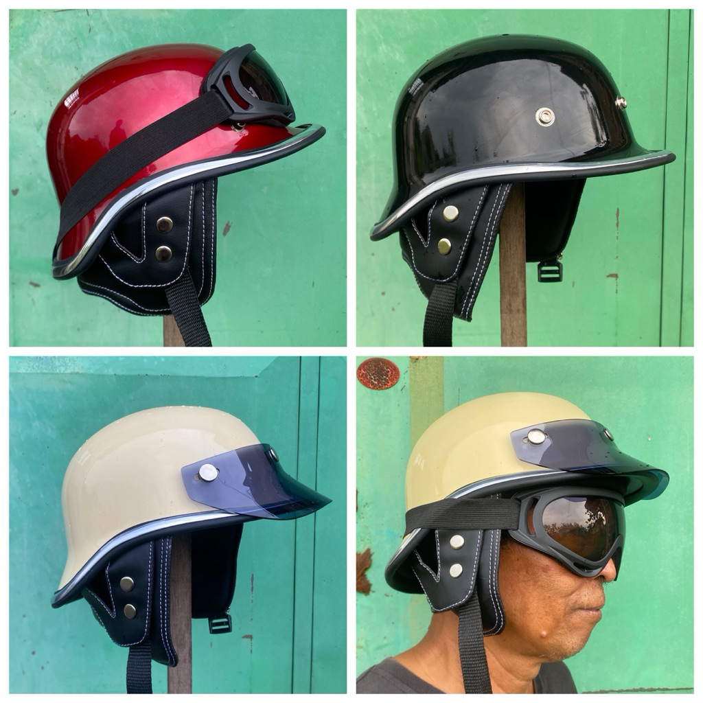 Helm motik jepang custom / helm motor listrik / helm motor matic / helm custom