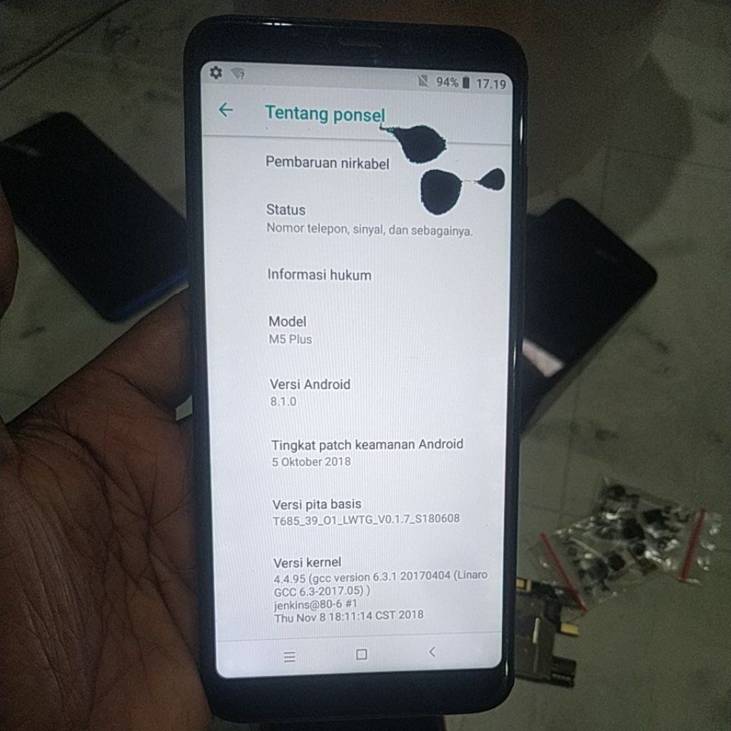hp hotwav m5 plus ram 2/16 minus nurmal cek deskripsi