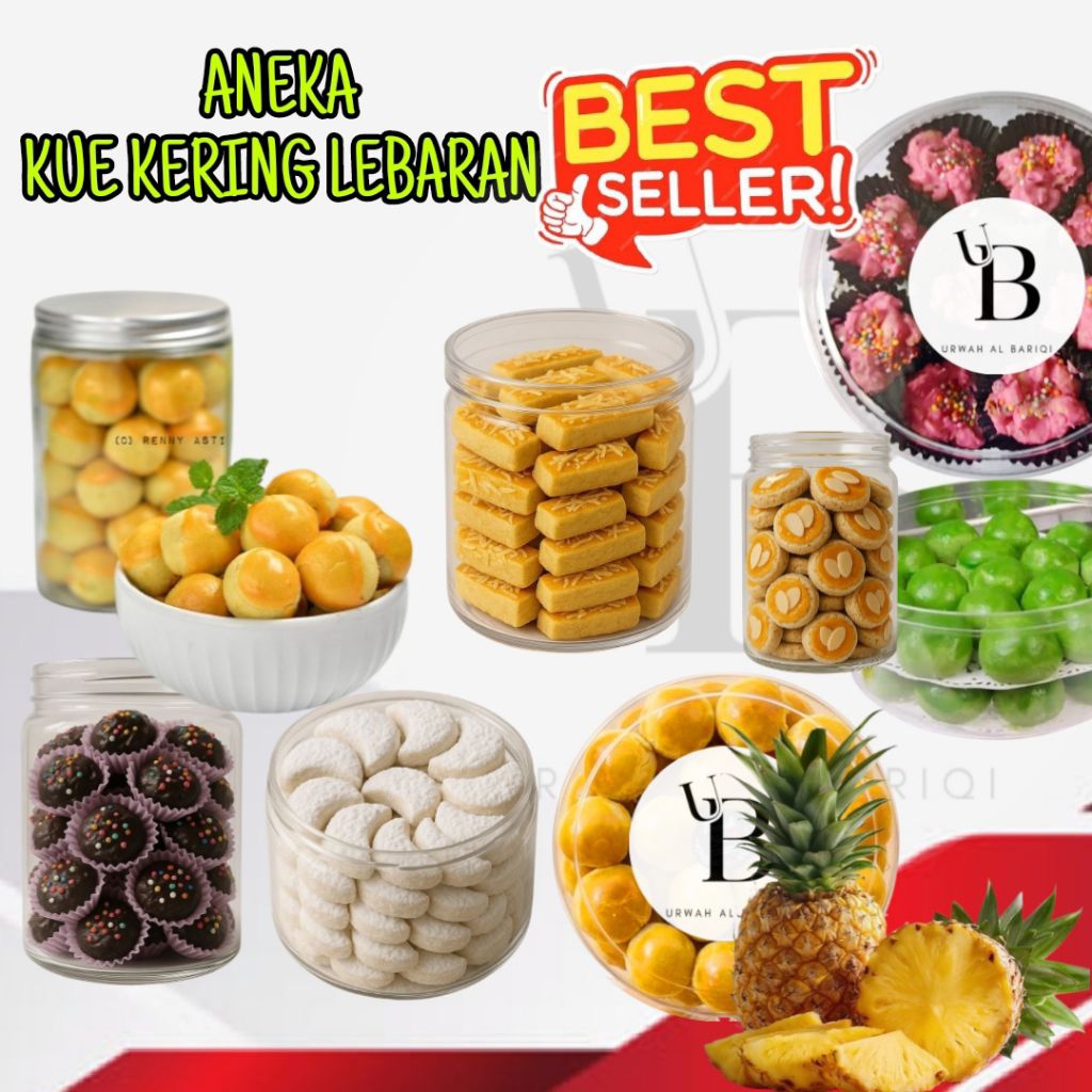 Aneka Kue Kering Lebaran Kue Kering Kue Nastar Kue Putri Salju 300 Gram
