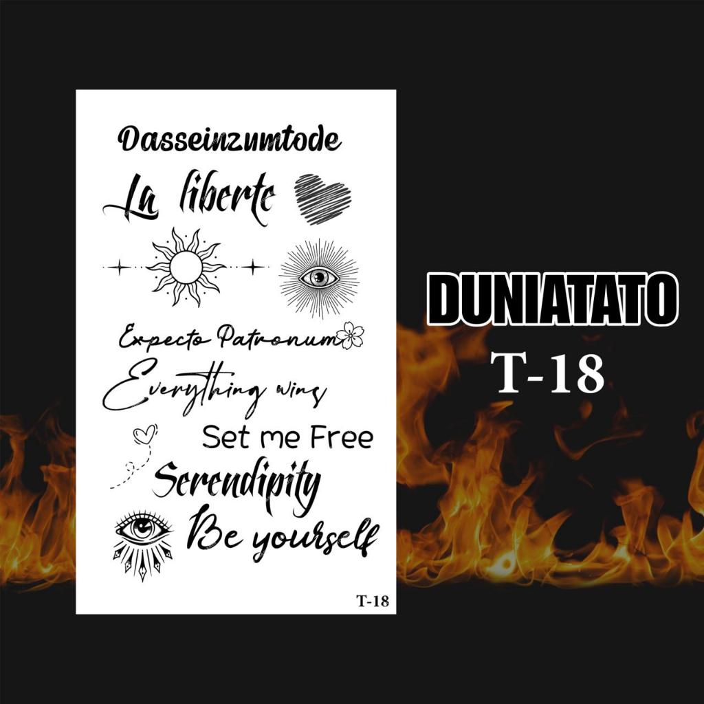Duniatato-Stiker tato temporer semi permanen tulisan-18
