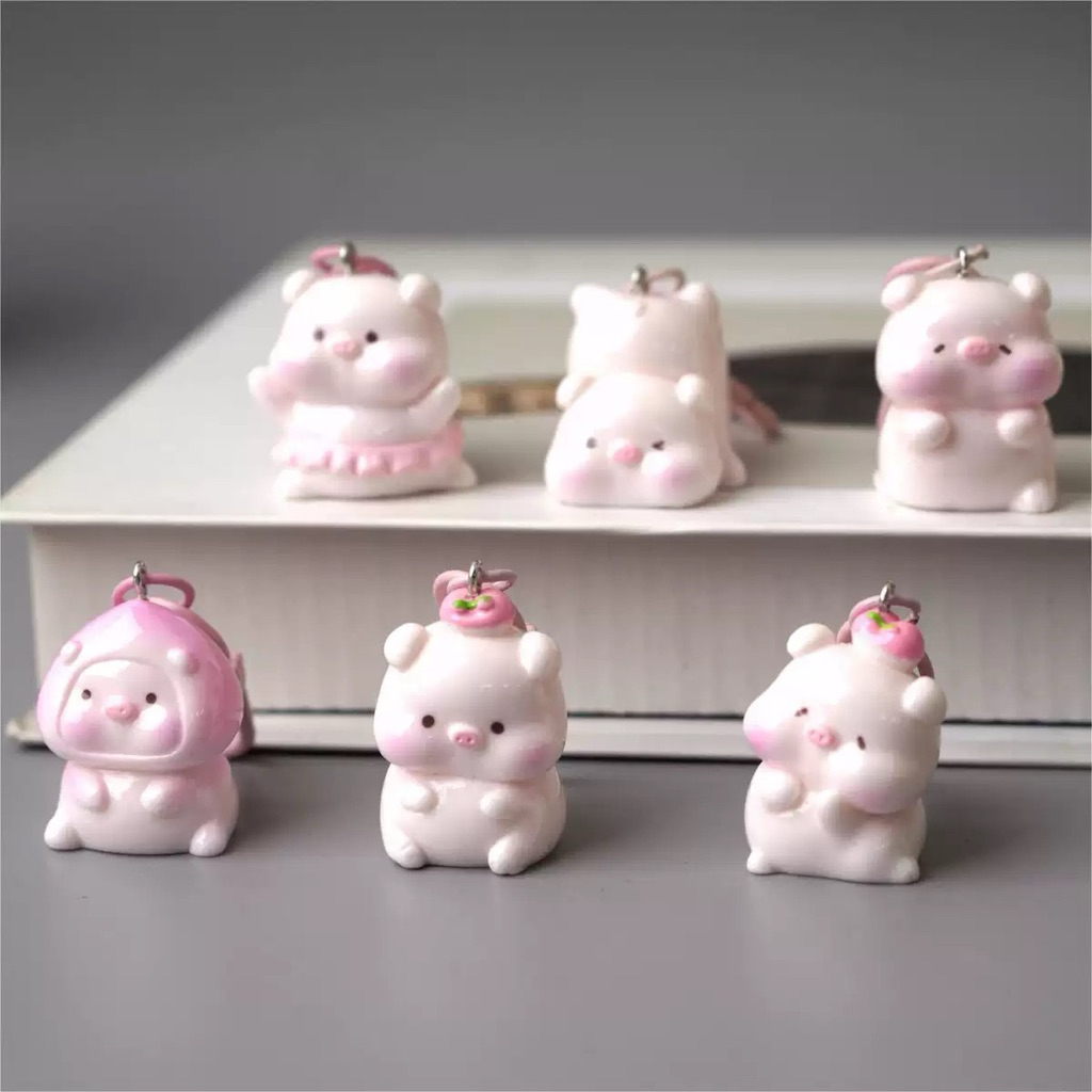 Pig Keychain | Gantungan kunci babi kecil | Gantungan babi mini lucu| Gantungan kunci pig | Gantunga