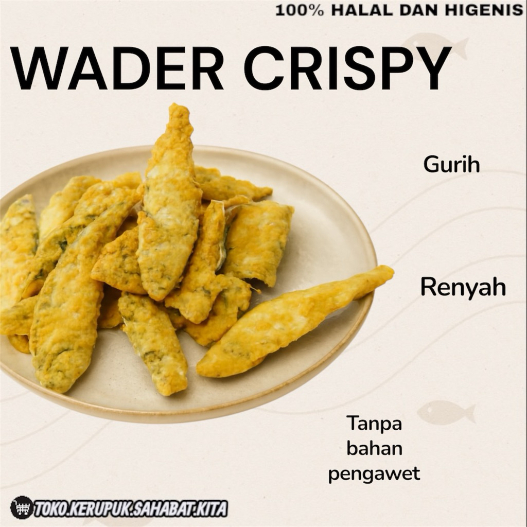 KERIPIK WADER CRISPY 250gram