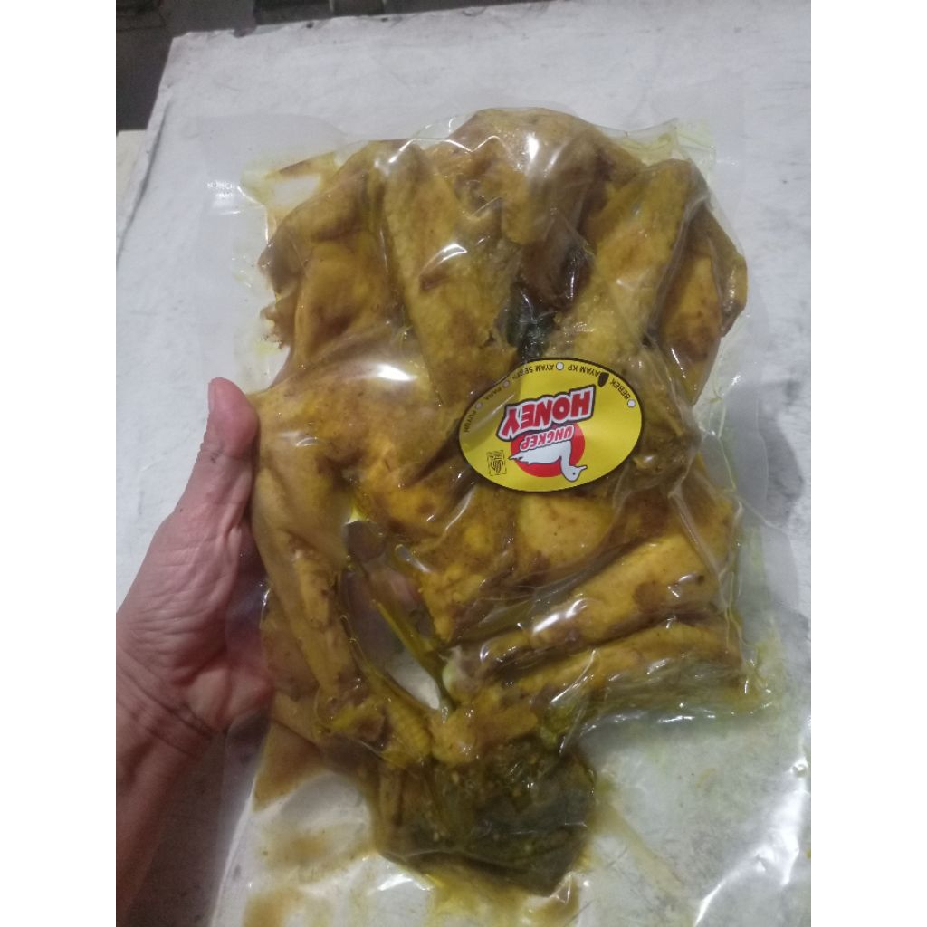 Honey Ayam Kampung ungkep free sambal