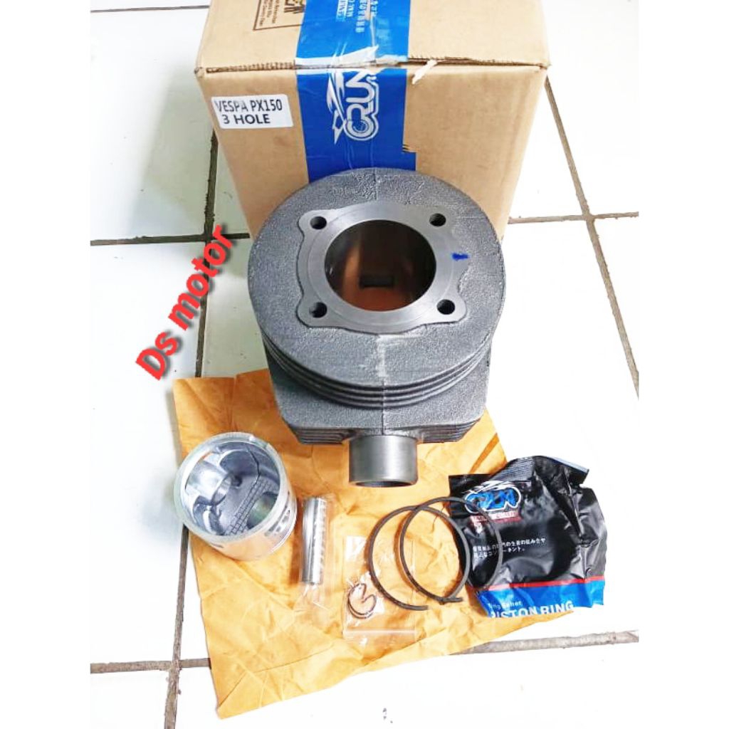 Blok Seher Komplit Vespa Px150 (3 Hole-CRUN) Original