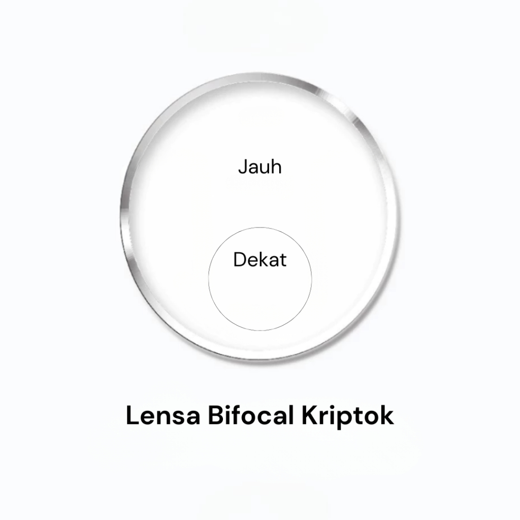 Lensa Bifocal Kriptok Jauh Dekat