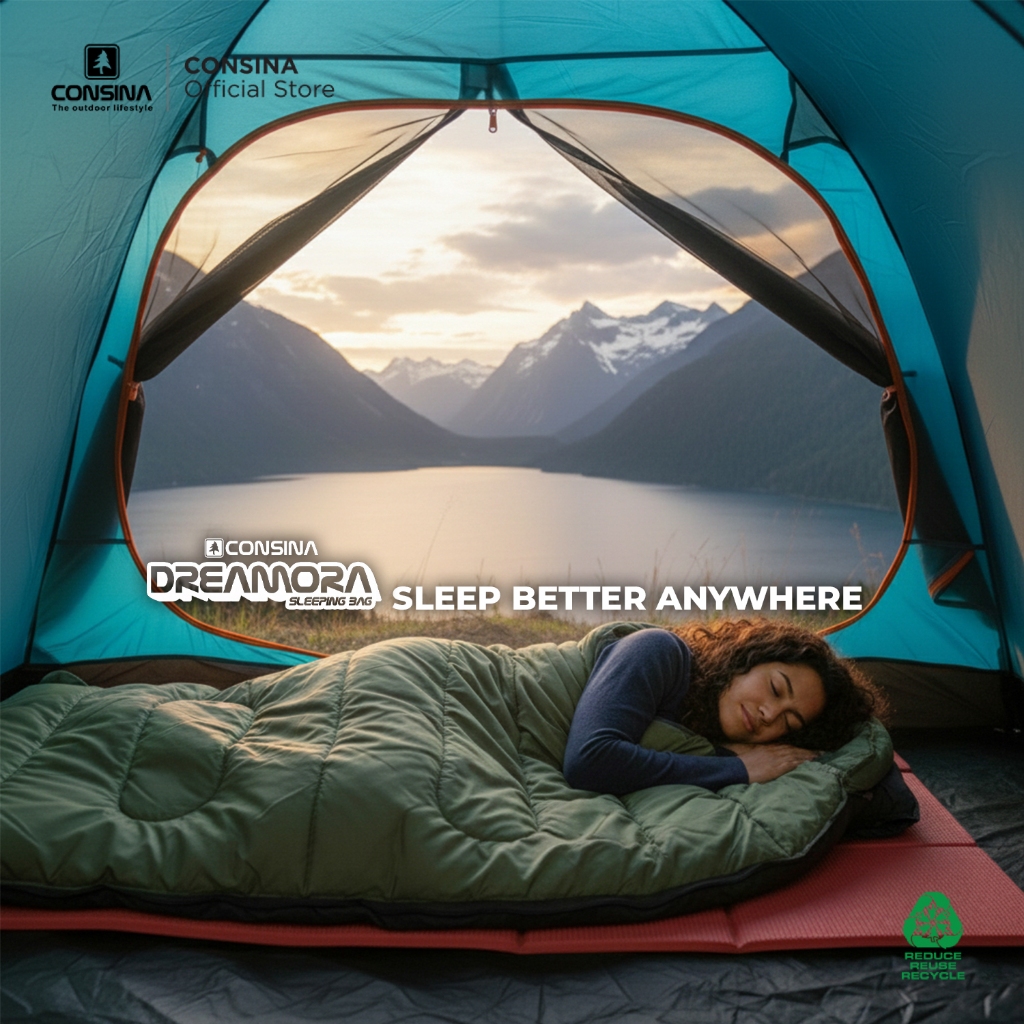 Consina Dreamora Sleeping Bag Kantung Tidur Gunung | Outdoor Expedition Hiking Camping