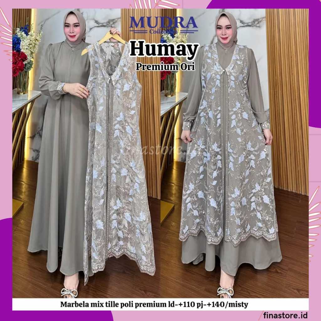 Gamis Mudra Collection / Gamis Terbaru / Gamis Wanita / Gamis Premium / Gamis Pesta / One Set / Sete