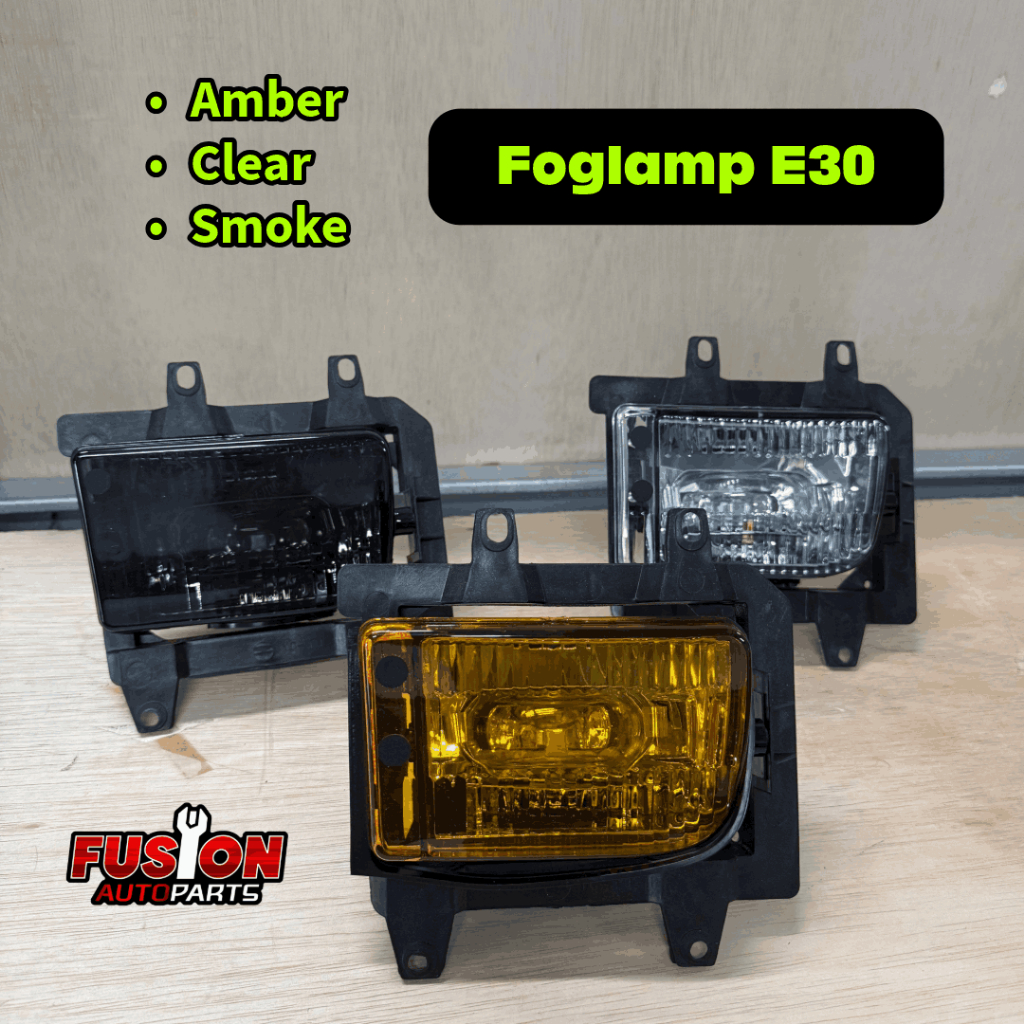 Foglamp BMW E30 Kuning Putih Fog Lamp BMW E30 Clear Lampu Kabut E30