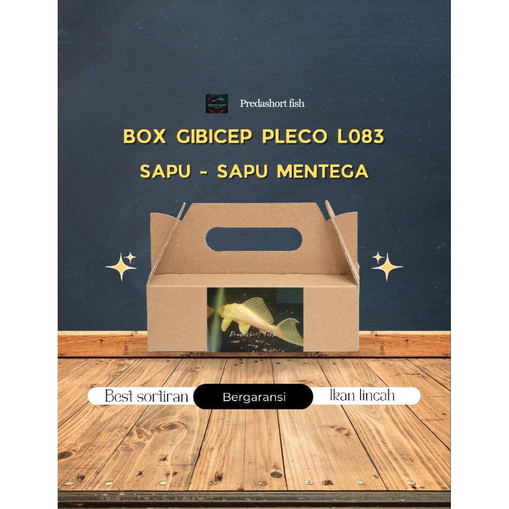 BOX kardus gibicep pleco L083 / sapu2 mentega bergaransi