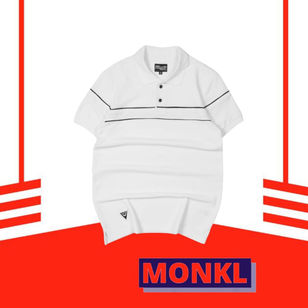 Kaos Kerah Polo Pria Monkl Original List Dada