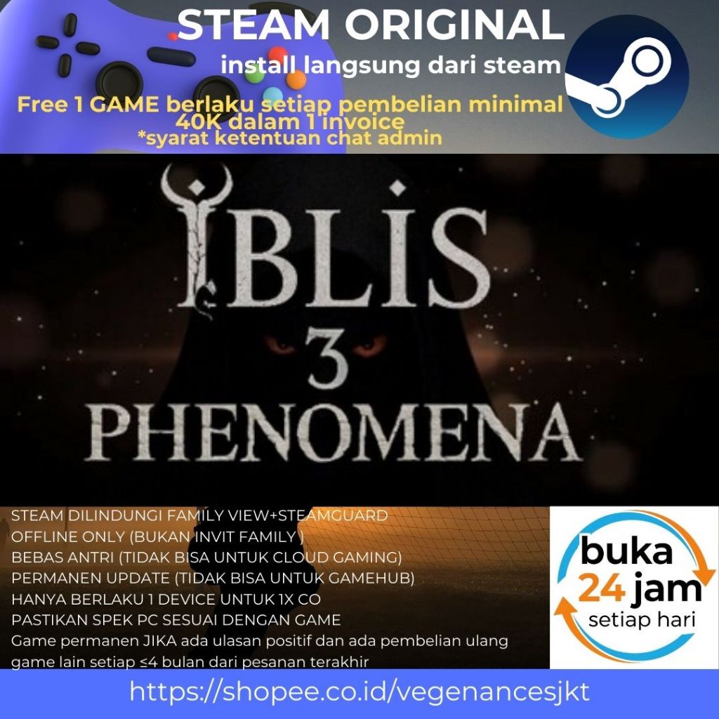 İblis3:Phenomena Offline PC Game Original + Latest