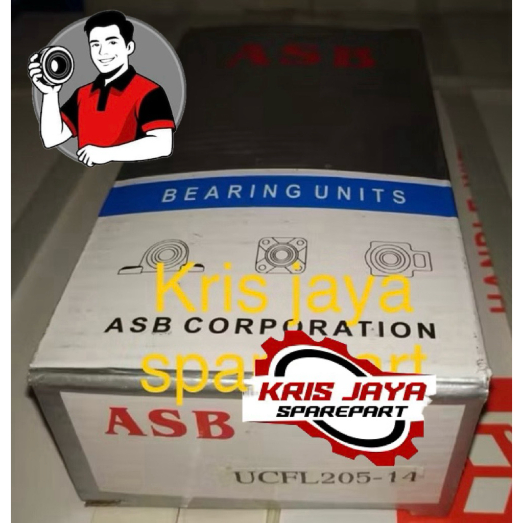 Pillow Block Seri UCFL 205-14 Merk ASB