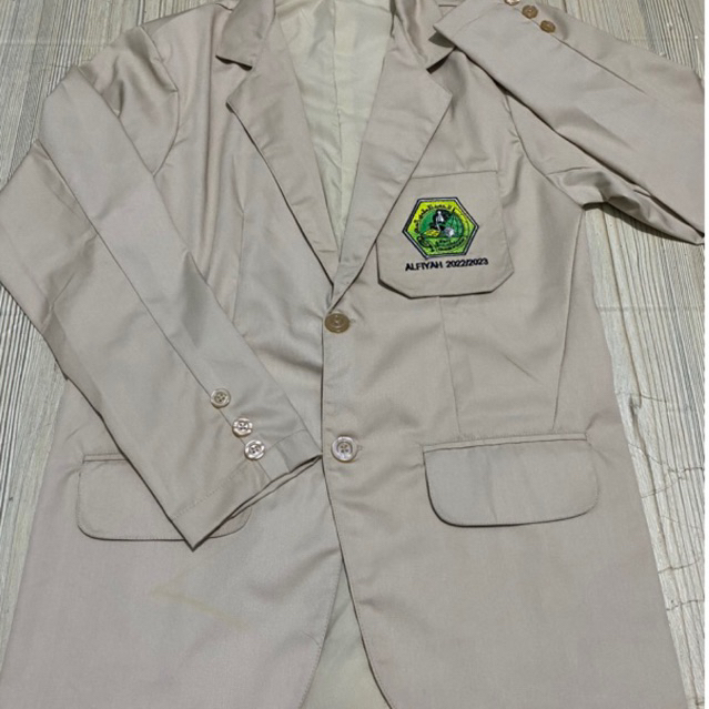 Konveksi Jas Almamater Gratis Logo Bordir Bahan Drill Premium Custom Logo Bordir Full Furing Cocok u