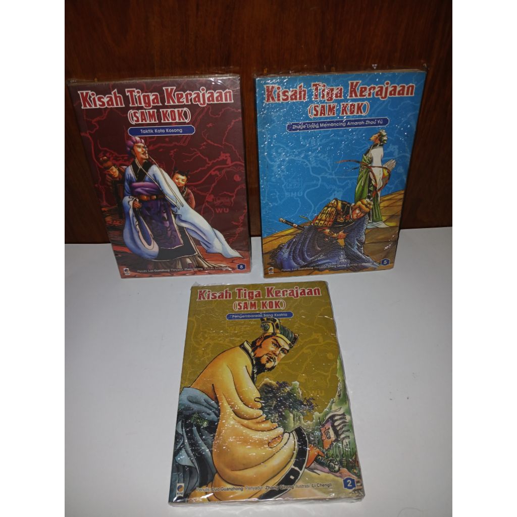 Kisah Tiga Kerajaan (SAMKOK) Komik, Paket 3jilid sesuai foto etalase