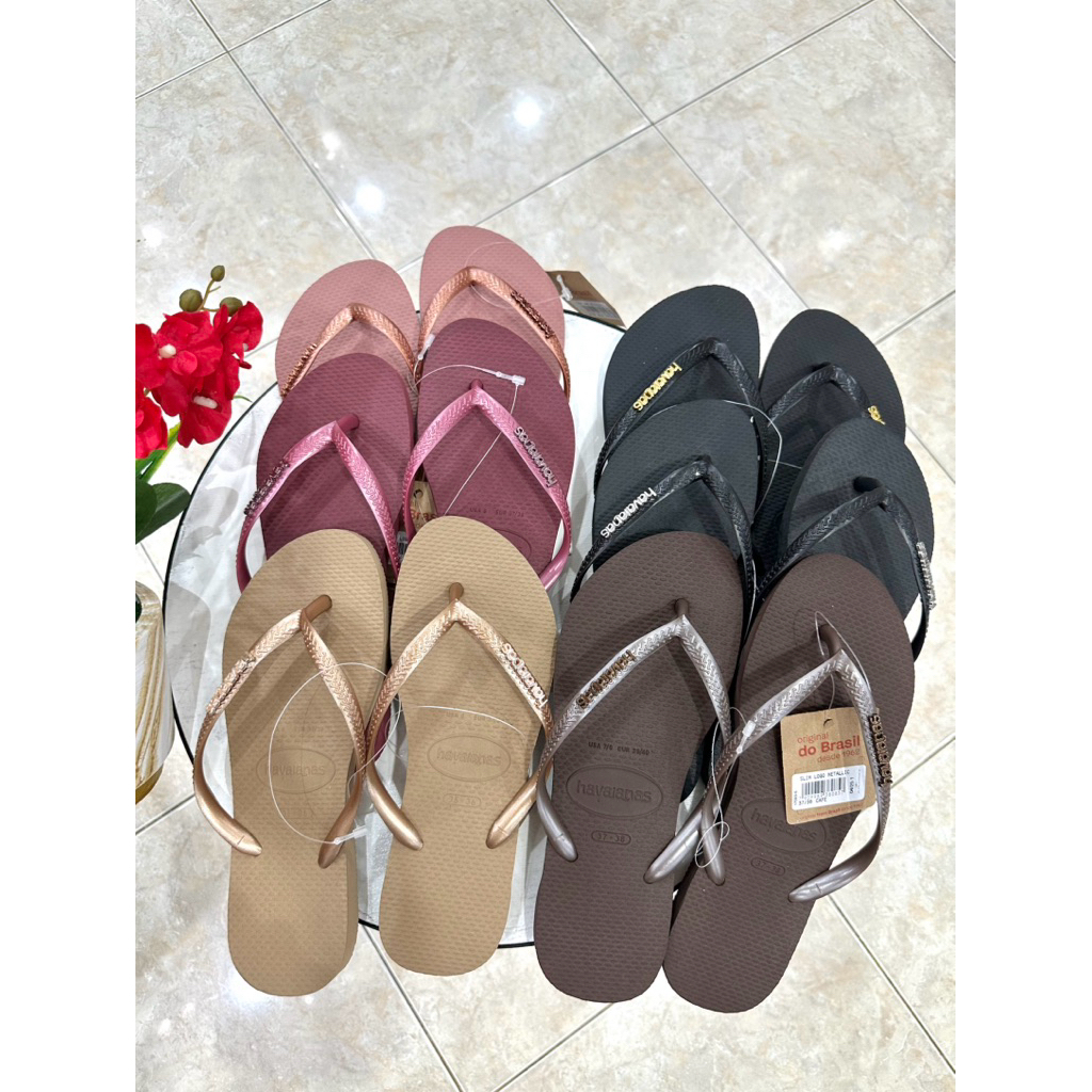 Sandal Havaianas Slim Logo Metalic Women
