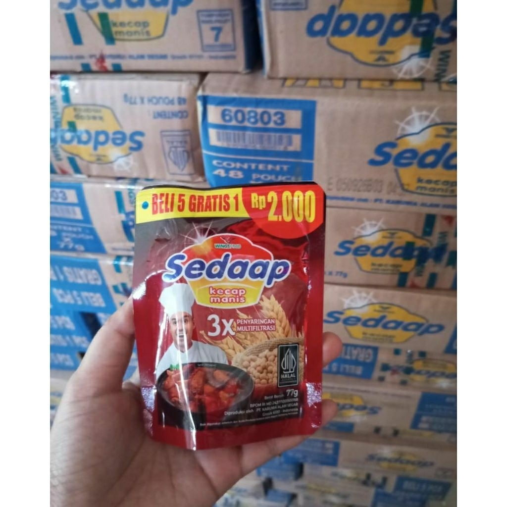 Kecap Sedap Merah 2000an 1 Karton (48pcs × 63ml)