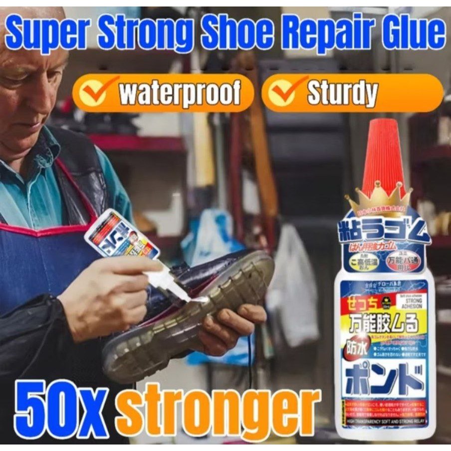 Lem sol sepatu bola super kuat tahan air original jepang sendal running kulit canvas karet