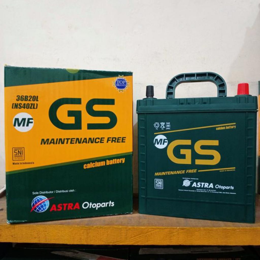 AKI GS ASTRA MAINTENANCE FREE (KERING) NS40ZL 12V (Volt) / 35Ah (Ampere-Hour)