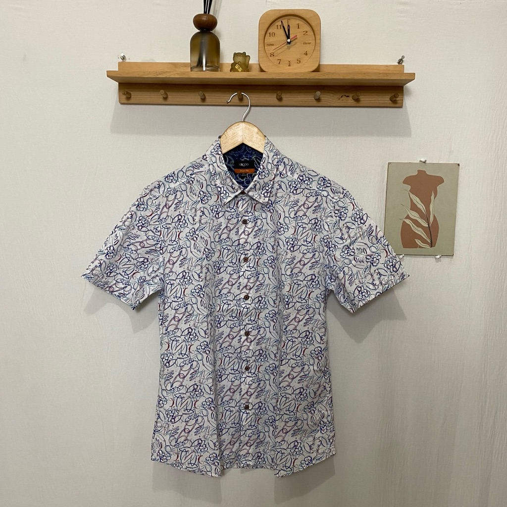 kemeja pendek pria G2000 original kondisi bagus size 15.5