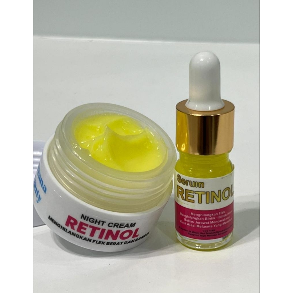 cream dan serum retinol untuk hilangkan flek hitam tebal dan bandel