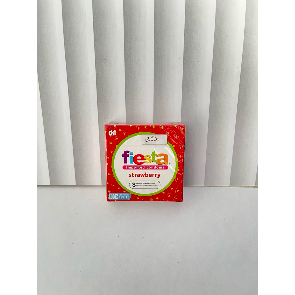 FIESTA IMPORTED CONDOMS STRAWBERRY