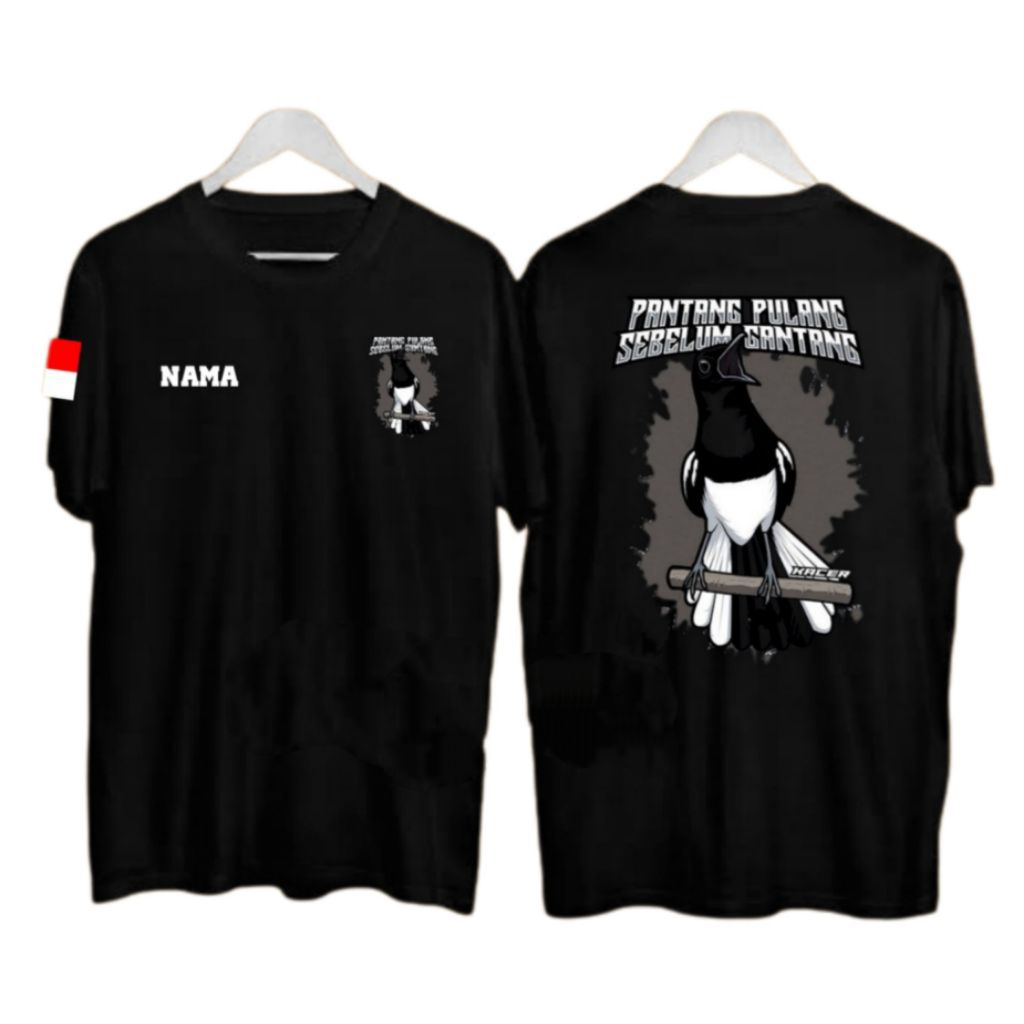 KAOS KICAU MANIA KACER//KAOS PECINTA BURUNG//KAOS BURUNG KACER