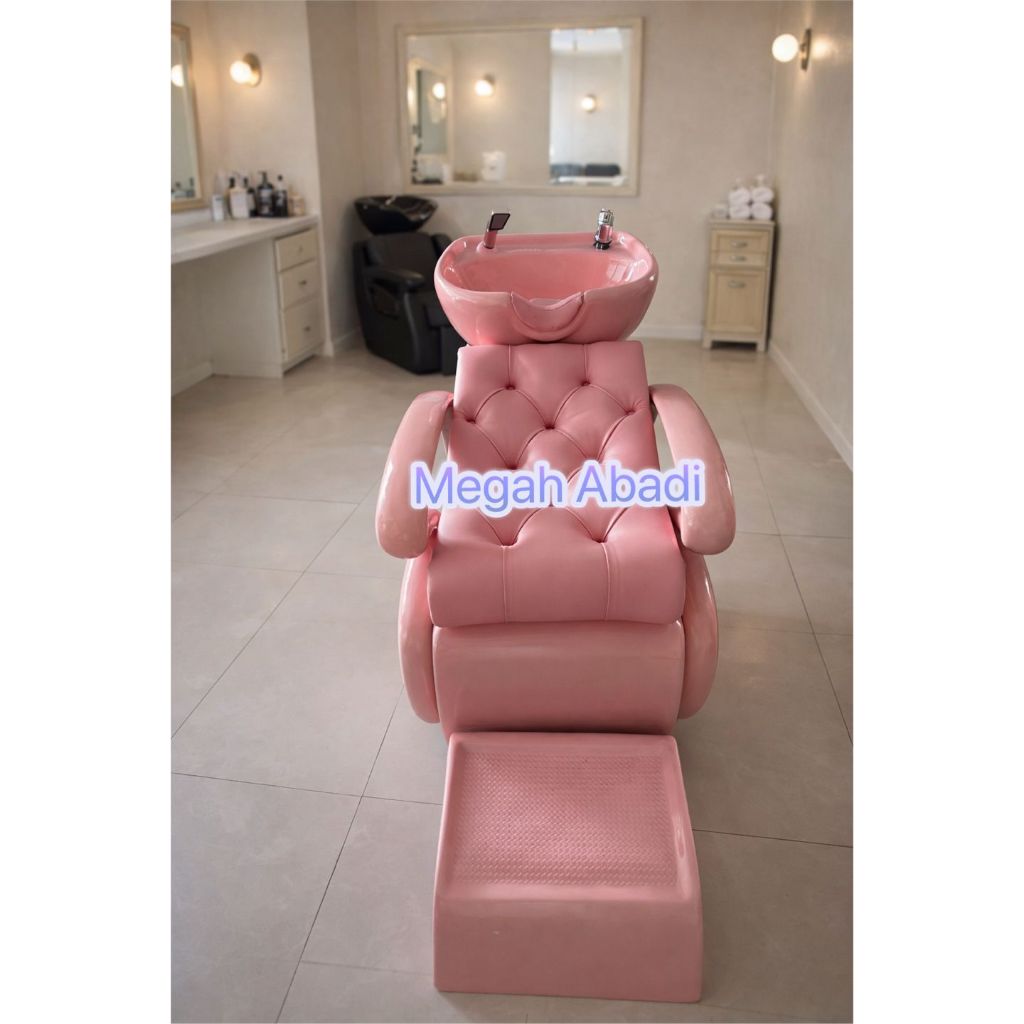 PO Washbak keramas fiber glass/kursi keramas /washbak barber ( IS )