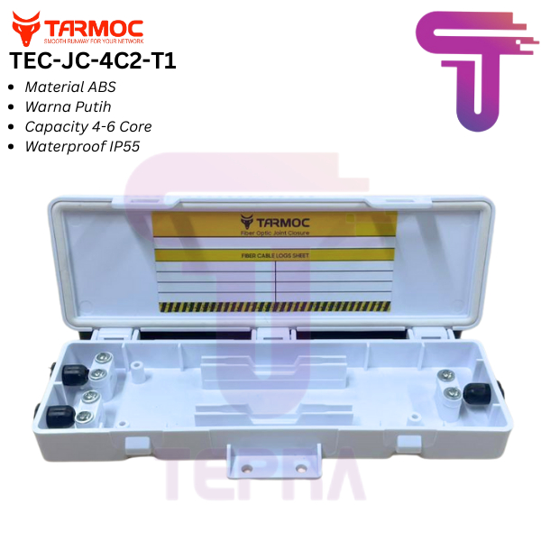 Tarmoc TEC-JC-4C2-T1 | Mini Joint Closure  4/6 Core Putih | 4/6 Core White