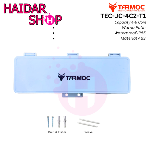 Tarmoc TEC-JC-4C2-T1 | Mini Joint Closure  4/6 Core Putih | 4/6 Core White